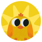 Ícone de pássaro amarelo – serviço de intervenção escolar Rota da Colmeia